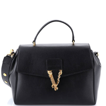 Versace Virtus Top Handle Bag Leather Medium