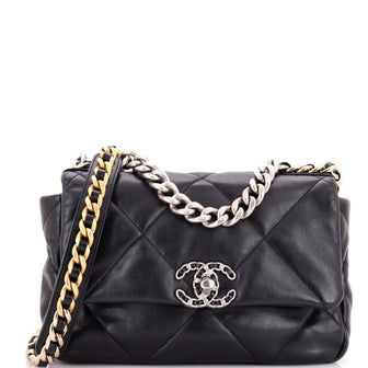 Chanel 19 Flap Bag Quilted Leather Medium
