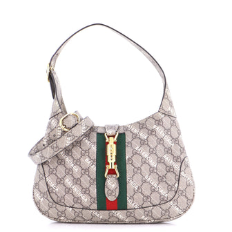 Gucci x Balenciaga The Hacker Project Jackie 1961 Hobo GG Coated Canvas Small