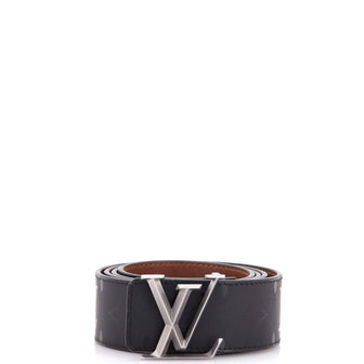 Louis Vuitton LV Pyramide Reversible Belt Limited Edition Monogram Illusion Leather Wide