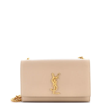 Saint Laurent Classic Monogram Crossbody Bag Grainy Leather Medium