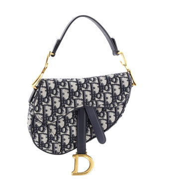 Christian Dior Saddle Handbag Oblique Canvas Mini
