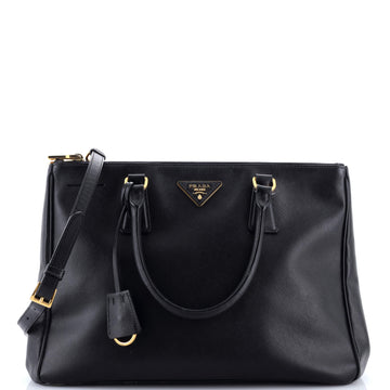 Prada Double Zip Lux Tote Saffiano Leather Medium