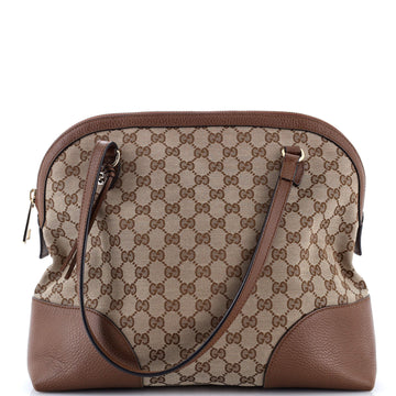 Gucci Bree Dome Tote GG Canvas with Leather Medium