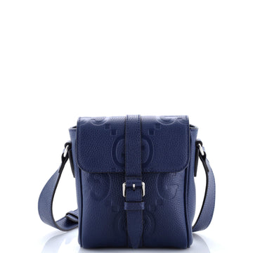 Gucci Messenger Bag Jumbo GG Embossed Leather Small