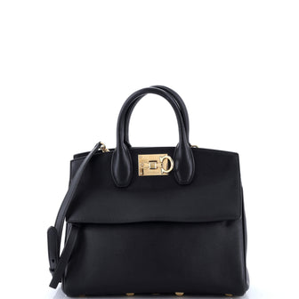 Salvatore Ferragamo Studio Satchel Leather Small