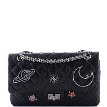 Chanel Space Charms Reissue 2.55 Flap Bag Quilted Aged Calfskin 225