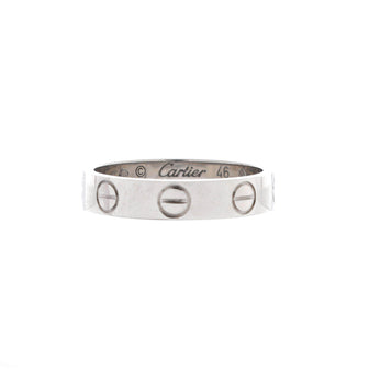 Cartier Love Wedding Band Ring 18K White Gold