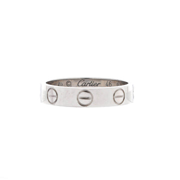 Cartier Love Wedding Band Ring 18K White Gold