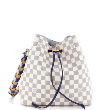 Louis Vuitton NeoNoe Handbag Damier with Braided Detail MM