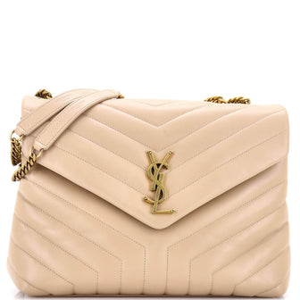 Saint Laurent Loulou Shoulder Bag Matelasse Chevron Leather Medium