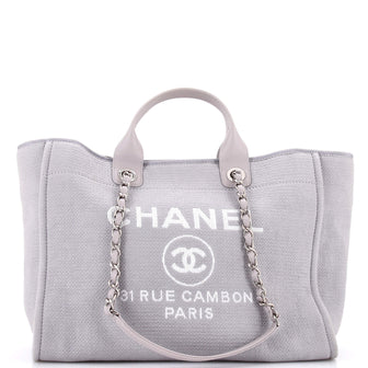 Chanel Deauville NM Tote Mixed Fibers Medium
