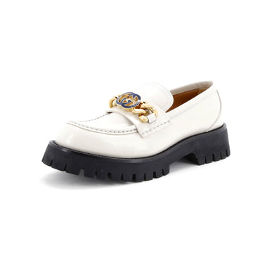 Gucci Women's Interlocking G Jeanne Loafers Leather