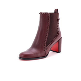Christian Louboutin Women's Out Line Spike Chelsea Boots Leather 70