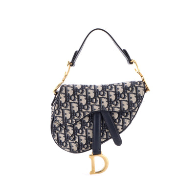 Christian Dior Saddle Handbag Oblique Canvas Mini