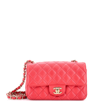 Chanel Classic Single Flap Bag Quilted Caviar Mini