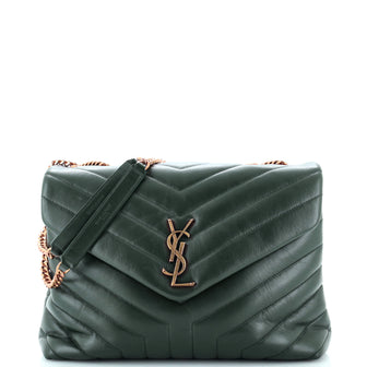 Saint Laurent Loulou Shoulder Bag Matelasse Chevron Leather Medium