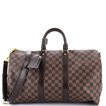 Louis Vuitton Keepall Bandouliere Bag Damier 45