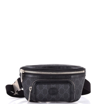 Gucci Interlocking G Patch Belt Bag GG Coated Canvas Large