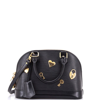 Louis Vuitton Alma Handbag Love Lock Epi Leather BB