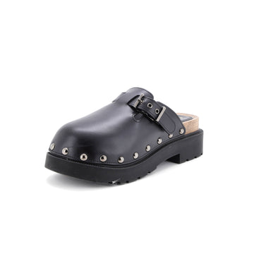 Christian Dior Women's Diorquake Buckle Clogs Leather