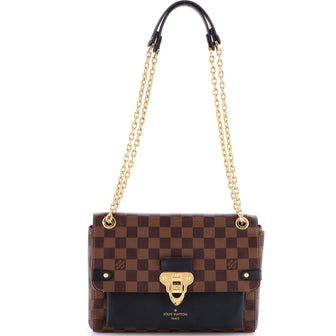 Louis Vuitton Vavin Handbag Damier with Leather PM