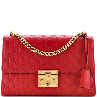 Gucci Padlock Shoulder Bag Guccissima Leather Medium