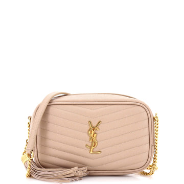 Saint Laurent Lou Camera Bag Matelasse Chevron Leather Mini