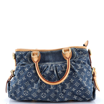 Louis Vuitton Neo Cabby Handbag Denim MM