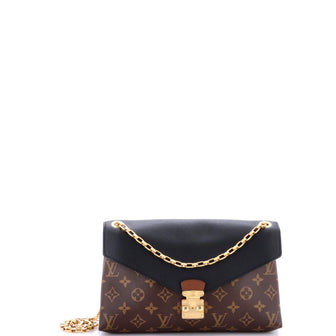 Louis Vuitton Pallas Chain Shoulder Bag Monogram Canvas and Calfskin