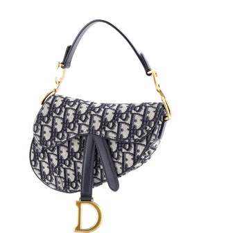 Christian Dior Saddle Handbag Oblique Canvas Mini