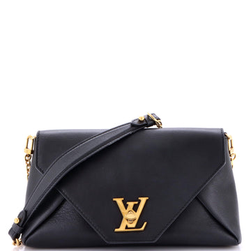 Louis Vuitton Love Note Chain Clutch Leather