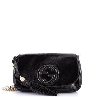 Gucci Soho Chain Crossbody Bag Patent Medium