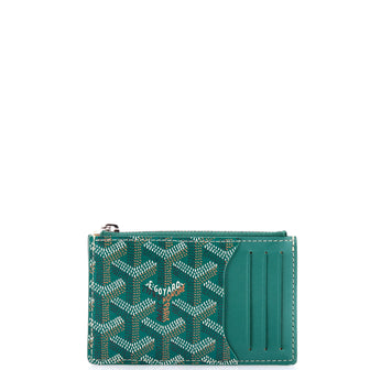 Goyard Bourbon Zipped Card Holder Coated Canvas