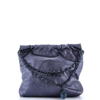 Chanel 22 Chain Hobo Quilted Calfskin Small