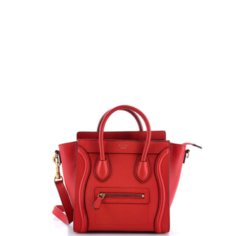 Celine Luggage Bag Grainy Leather Nano