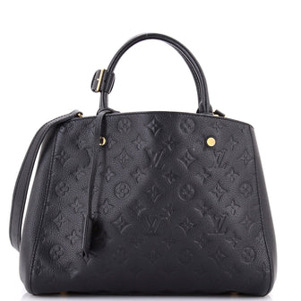 Louis Vuitton Montaigne Handbag Monogram Empreinte Leather MM