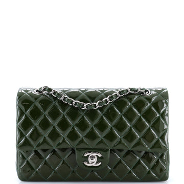 Chanel Classic Double Flap Bag Quilted Patent Medium