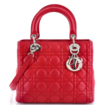 Christian Dior Lady Dior Bag Cannage Quilt Lambskin Medium
