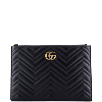 Gucci GG Marmont Clutch Matelasse Leather