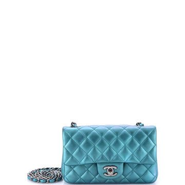 Chanel Classic Single Flap Bag Quilted Metallic Lambskin Mini