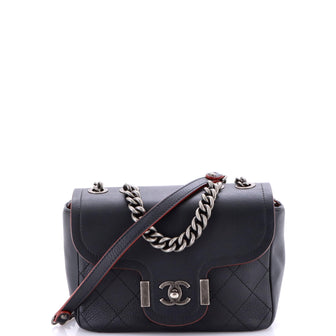 Chanel Archi Chic Flap Bag Quilted Grained Calfskin Small