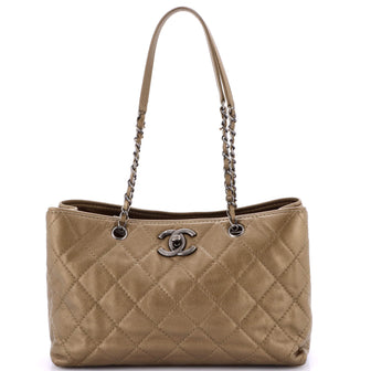 Chanel Be Caviar Tote Quilted Caviar Medium