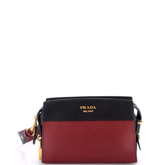 Prada Esplanade Crossbody Bag Saffiano with City Calf Small