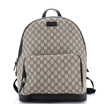 Gucci Zip Pocket Backpack GG Coated Canvas Medium