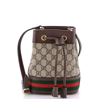 Gucci Ophidia Bucket Bag GG Coated Canvas Mini