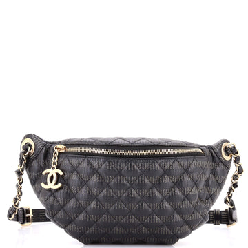 Chanel Banane Waist Bag Quilted Leather