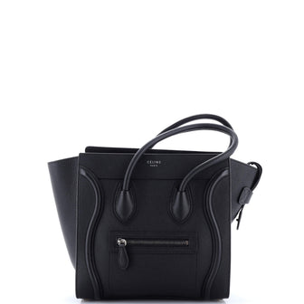 Celine Luggage Bag Grainy Leather Micro