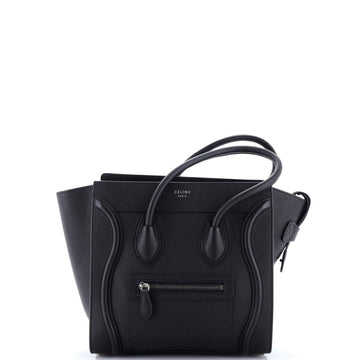 Celine Luggage Bag Grainy Leather Micro