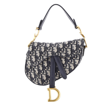 Christian Dior Saddle Handbag Oblique Canvas Mini
